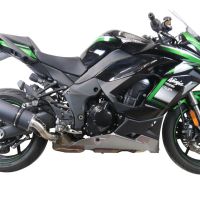 Egzoz ile uyumlu Kawasaki Ninja 1000 Sx 2021-2024, Furore Evo4 Nero, Egzoz yasal, onaylı, çıkarılabilir db killer ve bağlantı borulu susturucu 