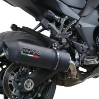 Egzoz ile uyumlu Kawasaki Ninja 1000 Sx 2021-2024, Furore Evo4 Nero, Egzoz yasal, onaylı, çıkarılabilir db killer ve bağlantı borulu susturucu 