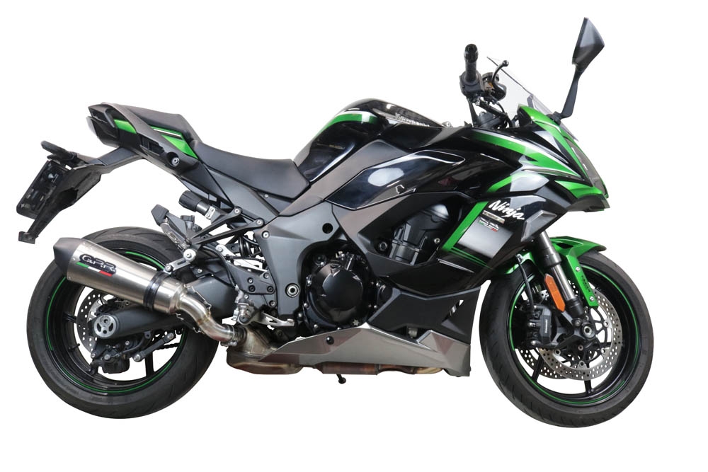 GPR exhaust compatible with  Kawasaki Ninja 1000 Sx 2020-2020, New Grand Prix Evo Titanium, Homologated legal slip-on exhaust including removable db killer and link pipe 