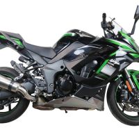 GPR exhaust compatible with  Kawasaki Ninja 1000 Sx 2020-2020, New Grand Prix Evo Titanium, Homologated legal slip-on exhaust including removable db killer and link pipe 