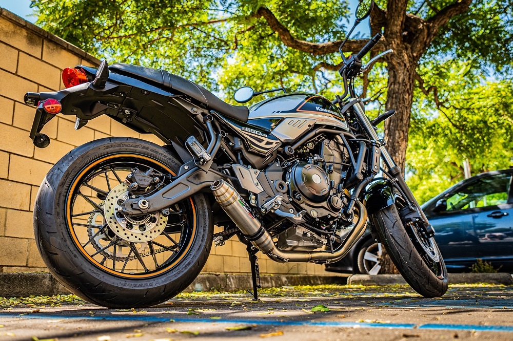 Exhaust compatible with Kawasaki Z 650 RS 2021-2023, Deeptone Inox, full system exhaust legal for UK and non-EU countries including removable db killer 