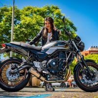 Egzoz ile uyumlu Kawasaki Z 650 RS 2021-2023, M3 Inox , Yalnızca gürültü için onaylanan sistem, AB dışındaki pazarlar için geçerlidir Tam hat, susturucu artı toplayıcı 