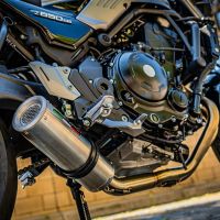 Egzoz ile uyumlu Kawasaki Z 650 RS 2021-2023, M3 Inox , Yalnızca gürültü için onaylanan sistem, AB dışındaki pazarlar için geçerlidir Tam hat, susturucu artı toplayıcı 