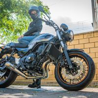 Egzoz ile uyumlu Kawasaki Z 650 RS 2021-2023, Powercone Evo, Yarış Sistemi Tam hat, susturucu artı toplayıcı 