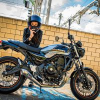 Egzoz ile uyumlu Kawasaki Z 650 RS 2021-2023, Powercone Evo, Yarış Sistemi Tam hat, susturucu artı toplayıcı 