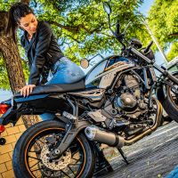 Egzoz ile uyumlu Kawasaki Z 650 RS 2021-2023, Satinox, Homologe edilmemiş dbkiller ile yarış sistemi Tam hat, susturucu artı toplayıcı 