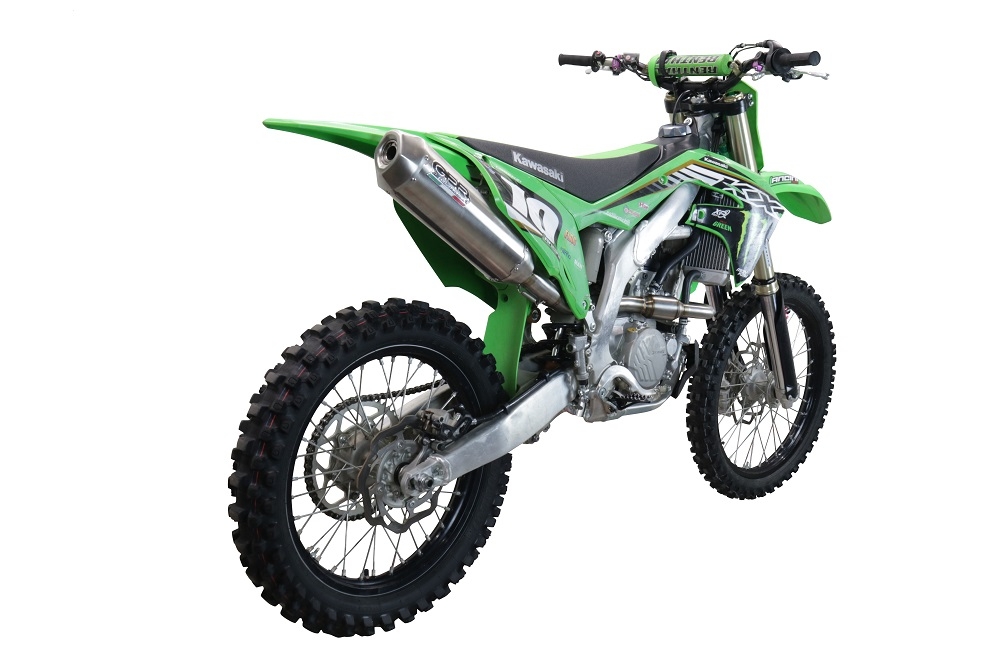 Egzoz ile uyumlu Kawasaki KX 250 X 2021-2022, Pentacross FULL Titanium, Yarış Sistemi Susturucu ve özel bağlantı borusu 