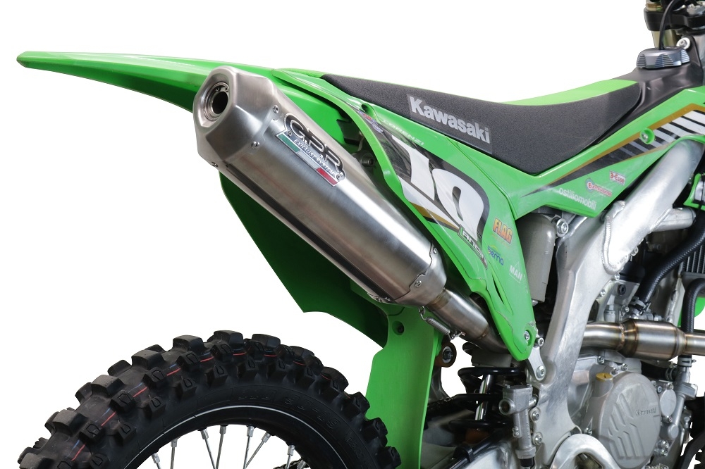 Egzoz ile uyumlu Kawasaki KX 250 X 2021-2022, Pentacross FULL Titanium, Yarış Sistemi Susturucu ve özel bağlantı borusu 