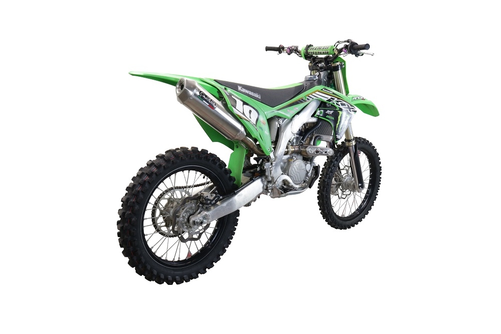 Egzoz ile uyumlu Kawasaki KX 250 F 2021-2023, Pentacross Inox, Yarış Sistemi Susturucu ve özel bağlantı borusu 