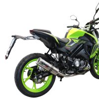 Egzoz ile uyumlu Keeway Rkf 125 2018-2020, M3 Inox , Yalnızca gürültü için onaylanan sistem, AB dışındaki pazarlar için geçerlidir Tam hat, susturucu artı toplayıcı 