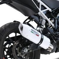 Egzoz ile uyumlu Ktm Duke 250 2021-2023, Albus Evo4, Egzoz yasal, onaylı, çıkarılabilir db killer ve bağlantı borulu susturucu 