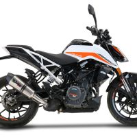 Egzoz GPR ile uyumlu  Ktm Duke 390 2021-2024, New Grand Prix Evo Titanium, Egzoz yasal, onaylı, çıkarılabilir db killer ve bağlantı borulu susturucu 