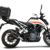 Top case GPR TECH compatible with  Ktm Duke 125 2021/2023 e5 GPR TECH Top case in aluminum, black color including, roof rack and specific plate Capacity 45 LT.