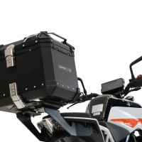 Topkoffer GPR TECH compatibel met  Ktm Duke 125 2021/2023 e5 Alüminyum üst kasa, siyah renk, tavan rafı ve özel plaka dahil Kapasite Litre 26