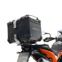 Topkoffer GPR TECH compatibel met  Husqvarna Norden 901 2022/2024 e5 Alüminyum üst kasa, siyah renk ve özel plaka dahildir Kapasite Litre 45