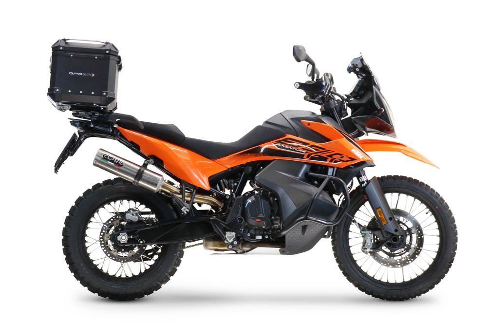 Topkoffer GPR TECH compatibel met  Husqvarna Norden 901 2022/2024 e5 Alüminyum üst kasa, siyah renk ve özel plaka dahildir Kapasite Litre 55