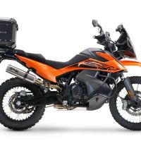 Topkoffer GPR TECH compatibel met  Husqvarna Norden 901 2022/2024 e5 Alüminyum üst kasa, siyah renk ve özel plaka dahildir Kapasite Litre 55