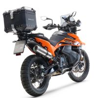 Topkoffer GPR TECH compatibel met  Husqvarna Norden 901 2022/2024 e5 Alüminyum üst kasa, siyah renk ve özel plaka dahildir Kapasite Litre 55
