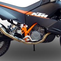 Egzoz ile uyumlu Ktm Lc8 990 Adventure - R - DAKAR 2006-2014, Dual Poppy, Onaylanmış ve yasal, çıkarılabilir db öldürücü dahil tam sistem egzozu 