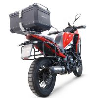 GPR TECH compatible with  Moto Morini X-CAPE 650 2021/2024 e5 GPR TECH Top case in aluminum, black color with specific plate included Capacity 35 LT.