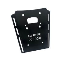 GPR TECH compatibel met  Moto Morini X-CAPE 650 2021/2024 e5 Alüminyum üst çanta, özel plaka dahil gümüş rengi Kapasite Litre 55