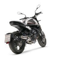 Egzoz ile uyumlu Moto Morini Seiemmezzo Scr 2022-2024, Deeptone Inox, Yalnızca gürültü için onaylanan sistem, AB dışındaki pazarlar için geçerlidir Susturucu ve özel bağlantı borusu 