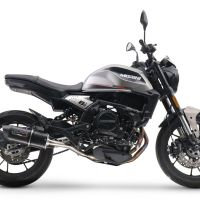Egzoz ile uyumlu Moto Morini Seiemmezzo Str 2022-2024, Furore Evo4 Nero, Çıkarılabilir db öldürücü ve bağlantı borusu dahil AB dışı pazarlar için yasal olan orta tam sistem egzozu 
