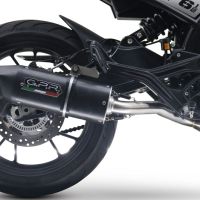 Egzoz ile uyumlu Moto Morini Seiemmezzo Str 2022-2024, Furore Evo4 Nero, Çıkarılabilir db öldürücü ve bağlantı borusu dahil AB dışı pazarlar için yasal olan orta tam sistem egzozu 