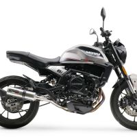 Egzoz ile uyumlu Moto Morini Seiemmezzo Str 2022-2024, M3 Inox , Çıkarılabilir db öldürücü ve bağlantı borusu dahil AB dışı pazarlar için yasal olan orta tam sistem egzozu 