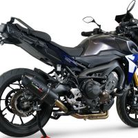 Egzoz ile uyumlu Yamaha Mt-09 Tracer 900 2015-2016, Furore Nero, Onaylanmış ve yasal, çıkarılabilir db öldürücü dahil tam sistem egzozu 