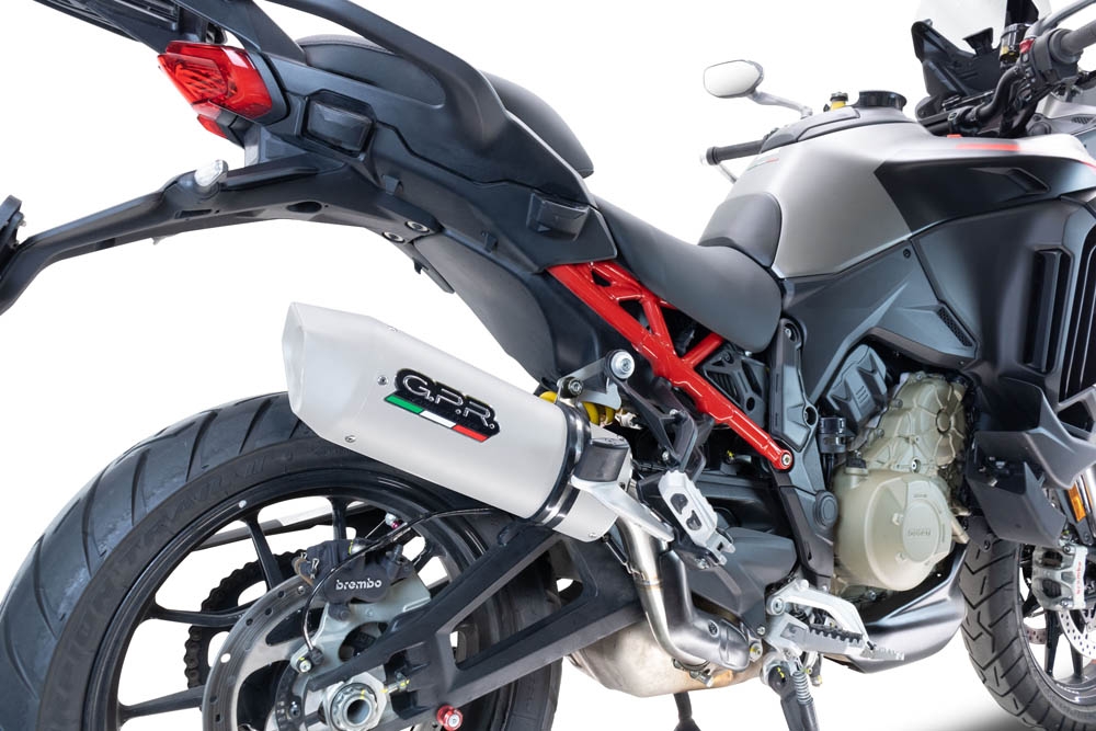 Egzoz ile uyumlu Ducati Multistrada V4 - S 2022-2024, Albus Evo4, Egzoz yasal, onaylı, çıkarılabilir db killer ve bağlantı borulu susturucu 