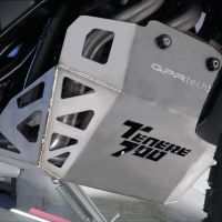 Egzoz ile uyumlu Yamaha Tenere 700 2019-2020, Decatalizzatore + Paracoppa Titanio, Decat boru daha fazla motor titanyum koruma plakası 