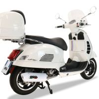 Egzoz ile uyumlu Piaggio Vespa 300 Gts - Gtv - Touring - Super 2019-2020, Albus Ceramic, Yalnızca gürültü için onaylanan sistem, AB dışındaki pazarlar için geçerlidir Tam hat, susturucu artı toplayıcı 