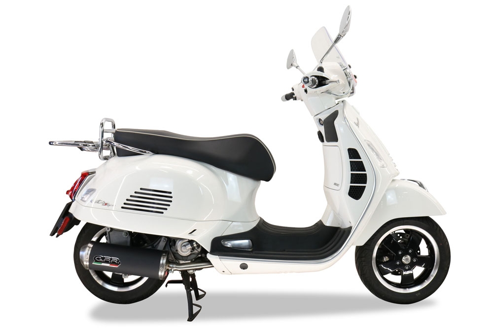 Egzoz ile uyumlu Piaggio Vespa Gt - Gtv 250 I.E. 2007-2009, Evo4 Road, Onaylanmış ve yasal, çıkarılabilir db öldürücü dahil tam sistem egzozu 