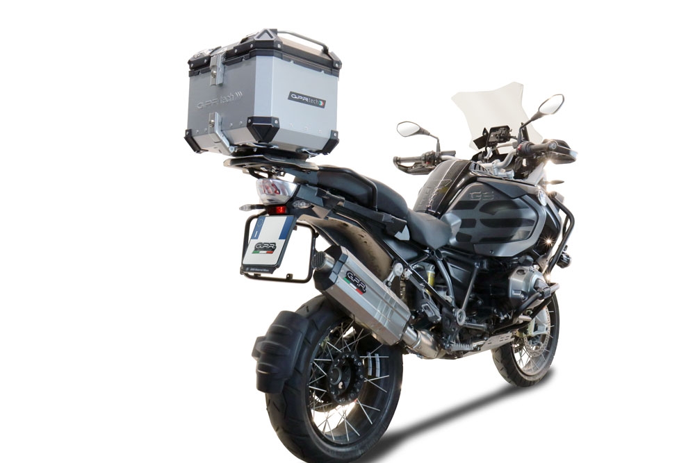 Top case GPR TECH compatible with  Bmw F 850 Gs Adventure 2021/2023 e5 GPR TECH Top case in aluminum, silver color with specific plate included Capacity 45 LT.