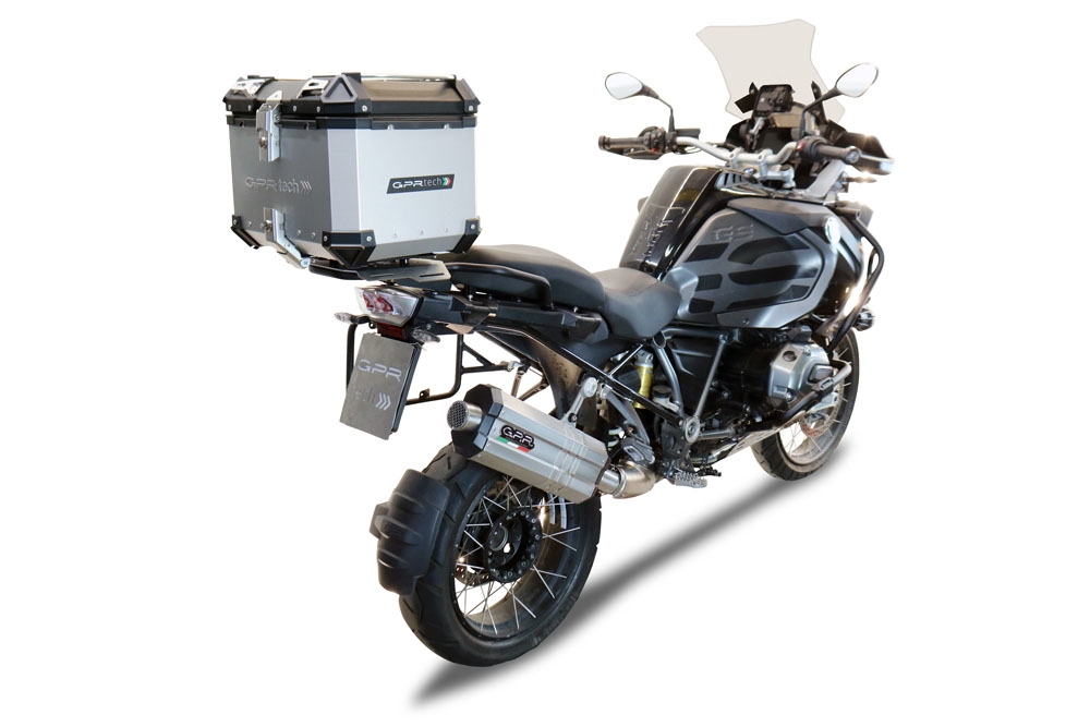 Top case GPR TECH compatible with  Bmw F 850 Gs Adventure 2021/2023 e5 GPR TECH Top case in aluminum, silver color with specific plate included Capacity 45 LT.