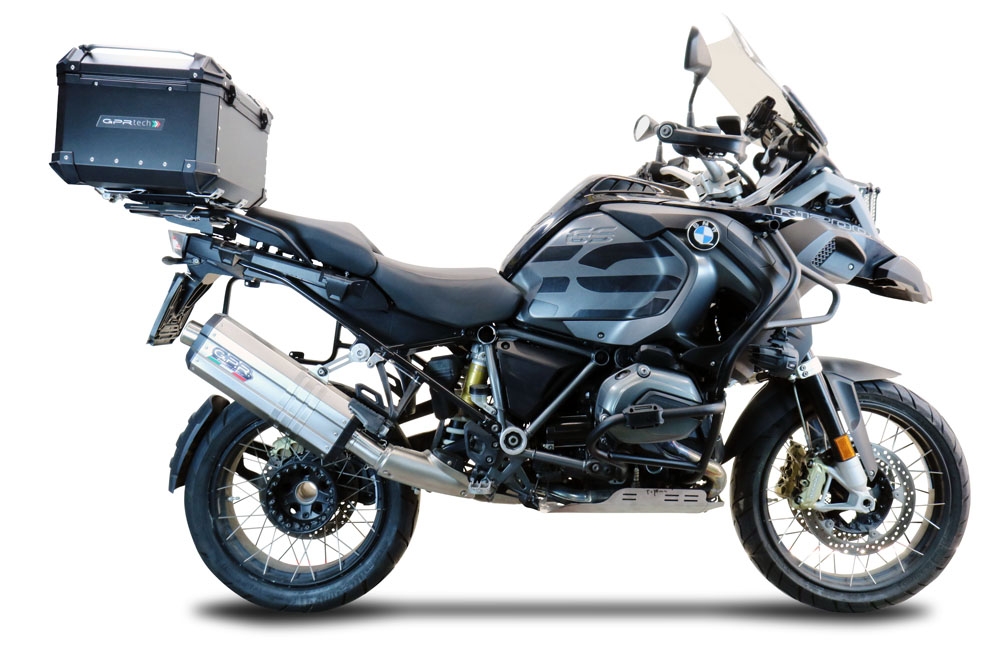 Top case GPR TECH compatible with  Bmw F 850 Gs Adventure 2021/2023 e5 GPR TECH Top case in aluminum, black color with specific plate included Capacity 35 LT.