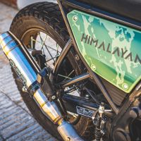 Egzoz ile uyumlu Royal Enfield Himalayan 410 DIAM 42.5 2017-2020, Deeptone Inox, Yarış Sistemi Susturucu ve özel bağlantı borusu 