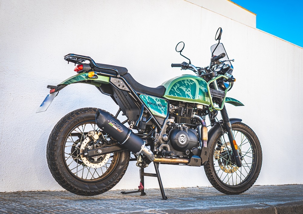 Egzoz ile uyumlu Royal Enfield Himalayan 410 DIAM 42.5 2017-2020, Furore Nero, Yarış Sistemi Susturucu ve özel bağlantı borusu 