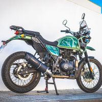 Egzoz ile uyumlu Royal Enfield Himalayan 410 DIAM 42.5 2017-2020, Furore Nero, Yarış Sistemi Susturucu ve özel bağlantı borusu 