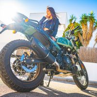 Egzoz ile uyumlu Royal Enfield Himalayan 410 DIAM 42.5 2017-2020, Furore Nero, Yarış Sistemi Susturucu ve özel bağlantı borusu 