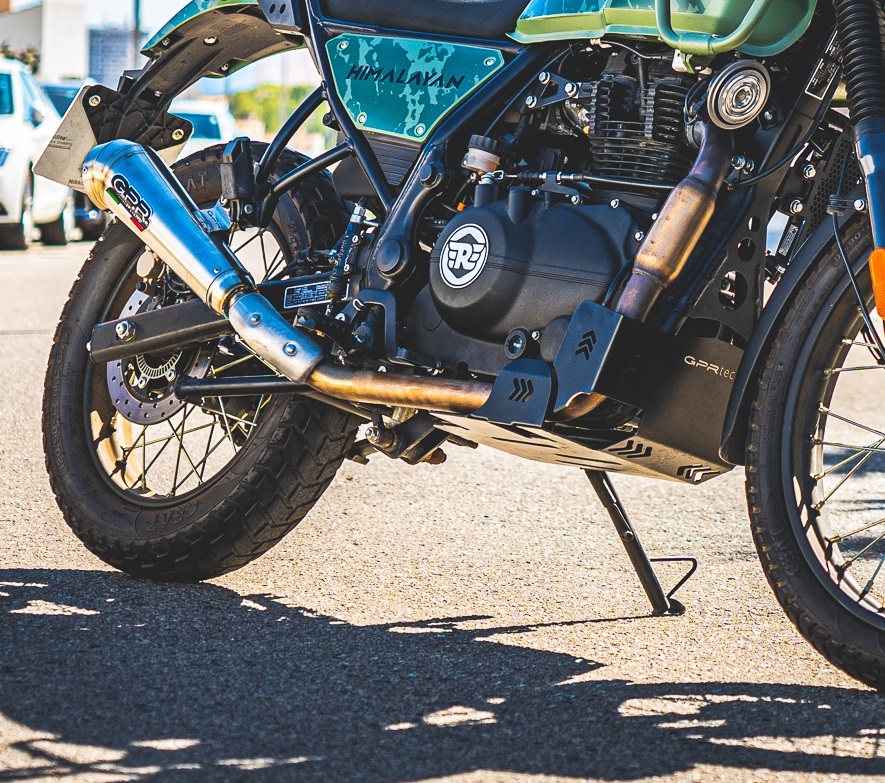Egzoz ile uyumlu Royal Enfield Himalayan 410 DIAM 42.5 2017-2020, Powercone Evo, Yalnızca gürültü için onaylanan sistem, AB dışındaki pazarlar için geçerlidir Susturucu ve özel bağlantı borusu 
