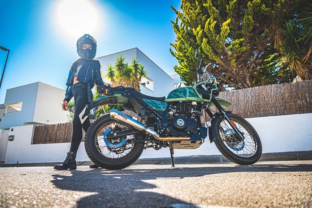 Egzoz ile uyumlu Royal Enfield Himalayan 410 DIAM 42.5 2017-2020, Powercone Evo, Yalnızca gürültü için onaylanan sistem, AB dışındaki pazarlar için geçerlidir Susturucu ve özel bağlantı borusu 