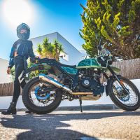 Egzoz ile uyumlu Royal Enfield Himalayan 410 DIAM 42.5 2017-2020, Powercone Evo, Yalnızca gürültü için onaylanan sistem, AB dışındaki pazarlar için geçerlidir Susturucu ve özel bağlantı borusu 