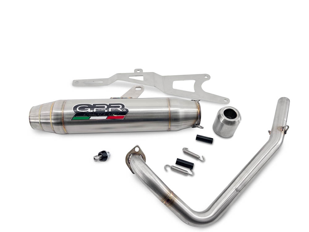 Egzoz ile uyumlu Honda Ruckus NPS50 2003-2025, Deeptone Inox, Homologe edilmemiş dbkiller ile yarış sistemi Tam hat, susturucu artı toplayıcı 