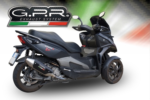 Egzoz ile uyumlu Quadro Qv 3 2018-2020, Power Bomb, Orijinal manifolda herhangi bir değişiklik yapmadan takılabilen susturucu 