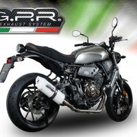 Egzoz ile uyumlu Yamaha Xsr 700 2021-2024, Albus Ceramic, Yalnızca gürültü için onaylanan sistem, AB dışındaki pazarlar için geçerlidir Tam hat, susturucu artı toplayıcı 