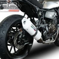 Egzoz ile uyumlu Yamaha Xsr 700 2021-2024, Albus Ceramic, Yalnızca gürültü için onaylanan sistem, AB dışındaki pazarlar için geçerlidir Tam hat, susturucu artı toplayıcı 