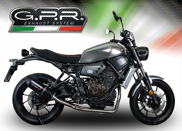 Egzoz ile uyumlu Yamaha Xsr 700 2021-2024, Furore Nero, Yalnızca gürültü için onaylanan sistem, AB dışındaki pazarlar için geçerlidir Tam hat, susturucu artı toplayıcı 