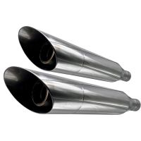 Egzoz ile uyumlu Harley Davidson Sportster 1200 2004-2009, Slash Inox, Homologe sistem Double Susturucu ve özel bağlantı borusu 
